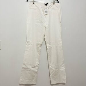 Brooks Brothers white pull on trousers size 12 NWT